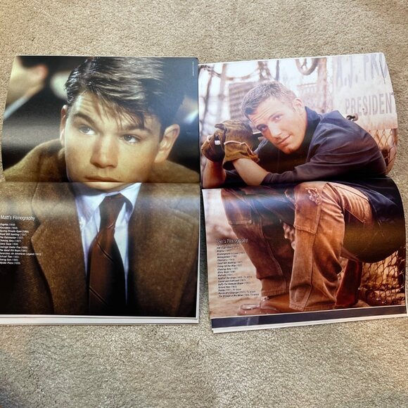Ben Affleck & Matt Damon Scene Magazine Soft Cover Book Y2K 2000s - Picture 4 of 4
